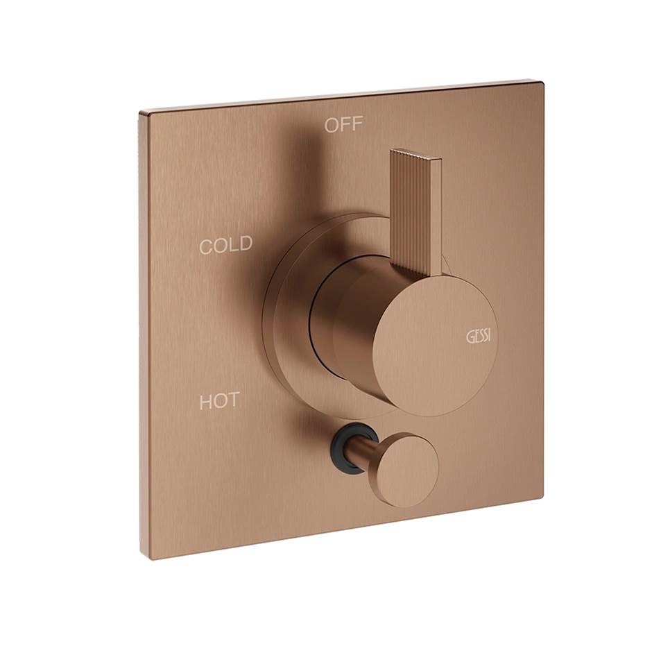 Gessi 73574 Inverso Trim Parts Only External Parts For Pressure Balance With 2 Ways Diverter. Rigato