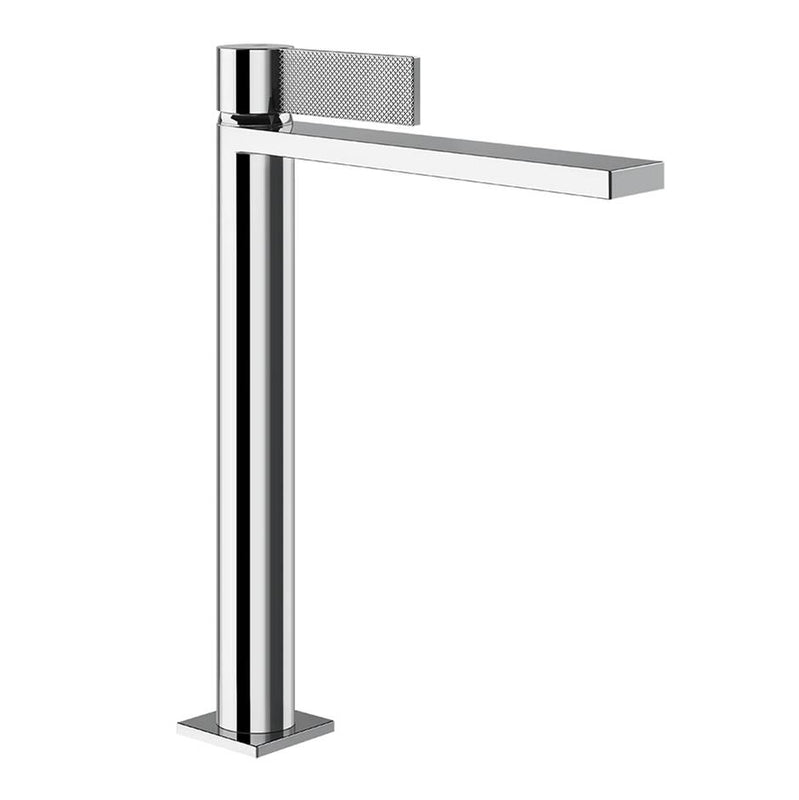 Gessi 73604 Inverso Tall Single Lever Washbasin Without Stop & Go Assembly. Diamantato
