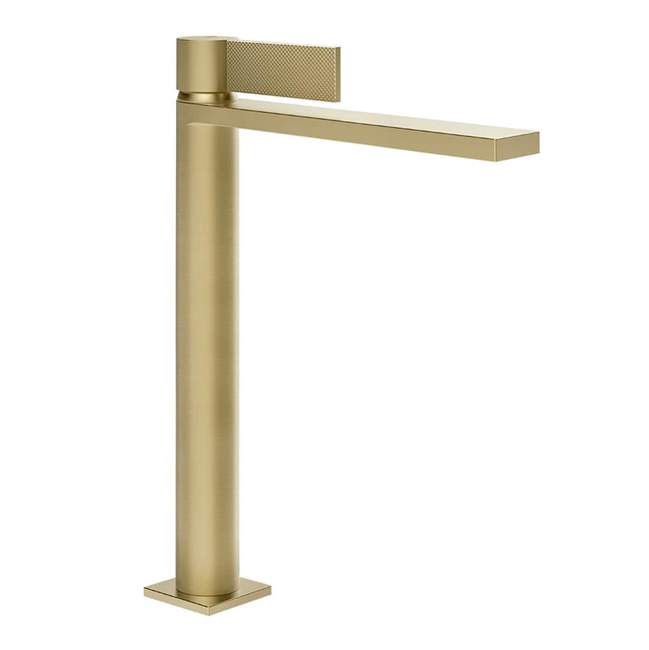 Gessi 73604 Inverso Tall Single Lever Washbasin Without Stop & Go Assembly. Diamantato