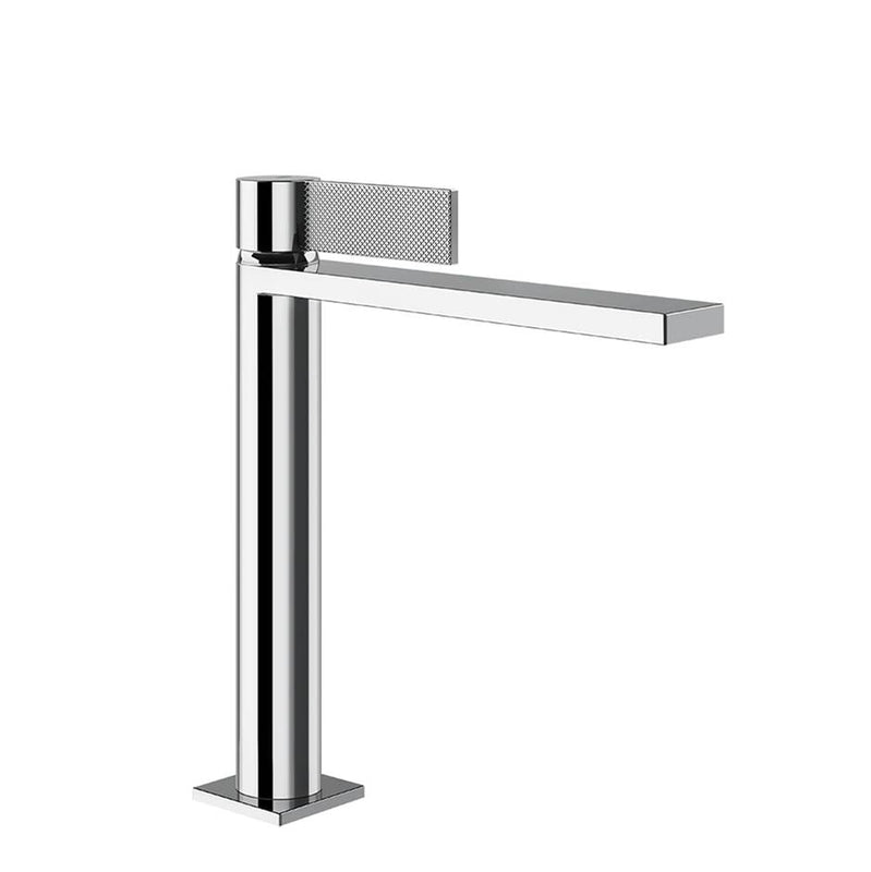 Gessi 73606 Inverso Medium Single Lever Washbasin Without Stop & Go Assembly. Diamantato