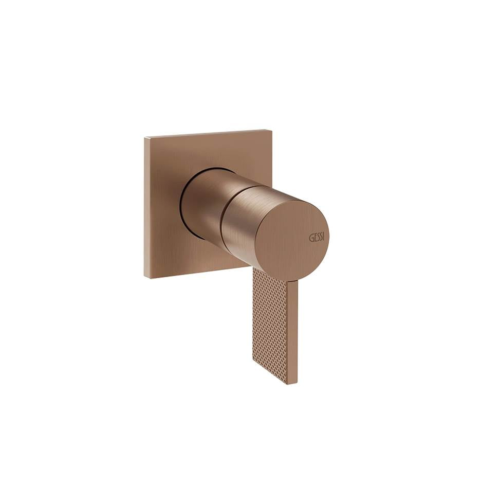 Gessi 73609 Inverso Trim Parts Only Wall-Mounted Washbasin Mixer Control. Diamantato