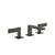 Gessi 73613 Inverso Widespread Washbasin Mixer Without Pop-Up Assembly. Diamantato