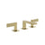 Gessi 73613 Inverso Widespread Washbasin Mixer Without Pop-Up Assembly. Diamantato