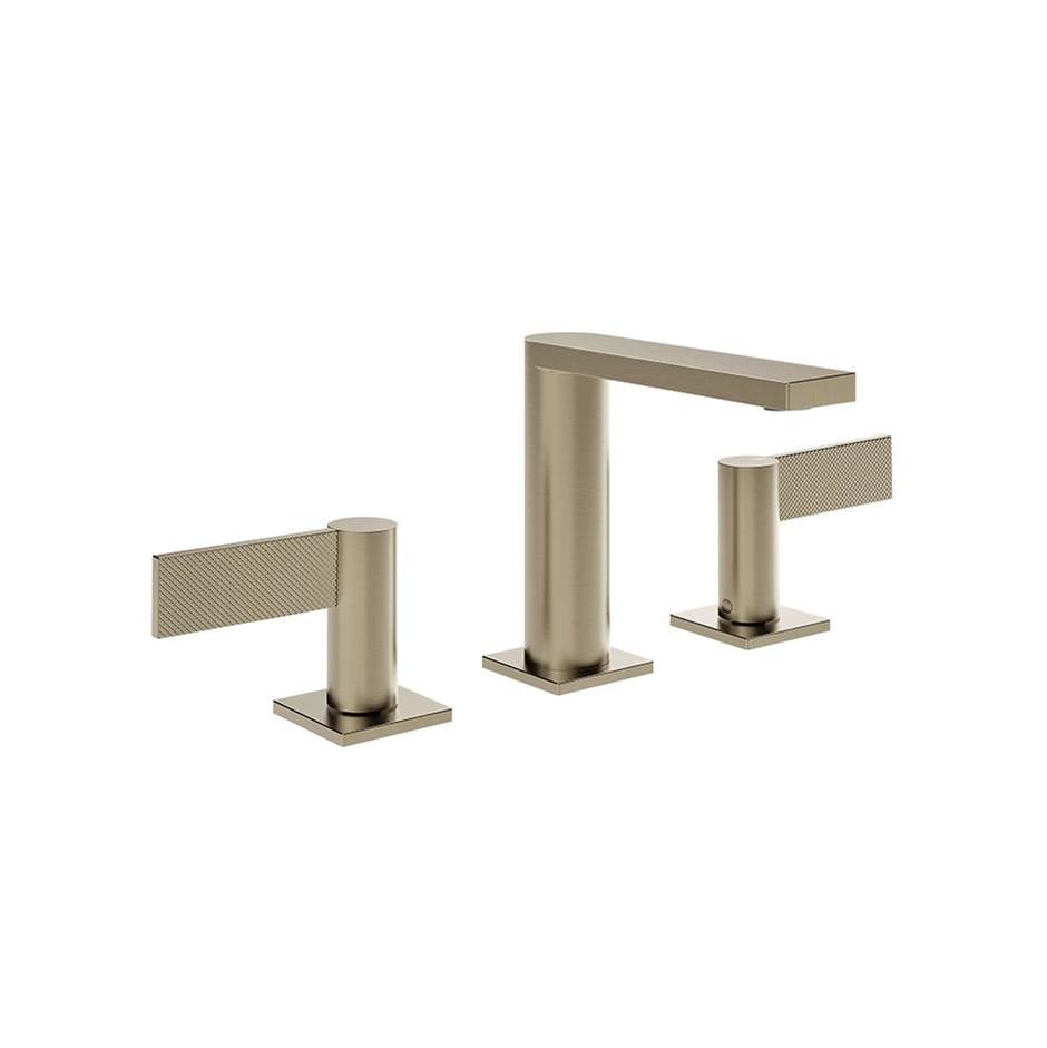 Gessi 73614 Inverso Widespread Washbasin Mixer Without Pop-Up Assembly. Diamantato
