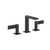 Gessi 73614 Inverso Widespread Washbasin Mixer Without Pop-Up Assembly. Diamantato