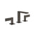 Gessi 73614 Inverso Widespread Washbasin Mixer Without Pop-Up Assembly. Diamantato