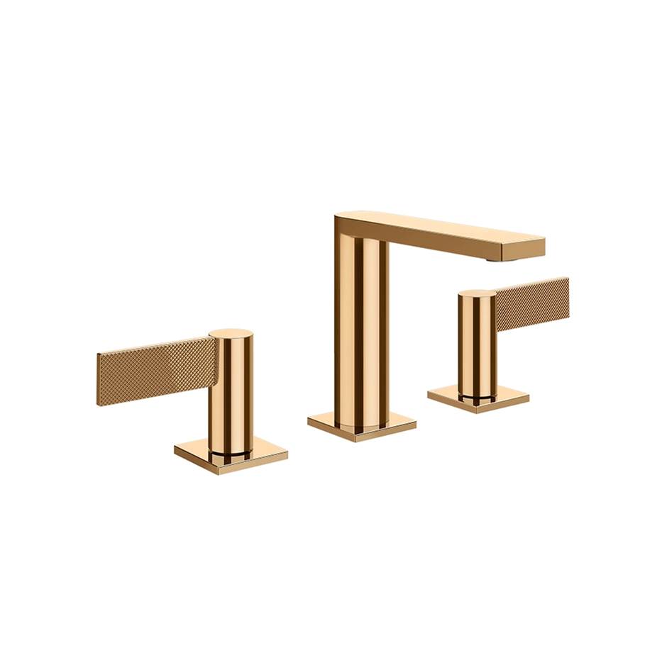 Gessi 73614 Inverso Widespread Washbasin Mixer Without Pop-Up Assembly. Diamantato