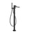 Gessi 73628 Inverso Trim Parts Only Floor-Mounted Tub Filler. Diamantato