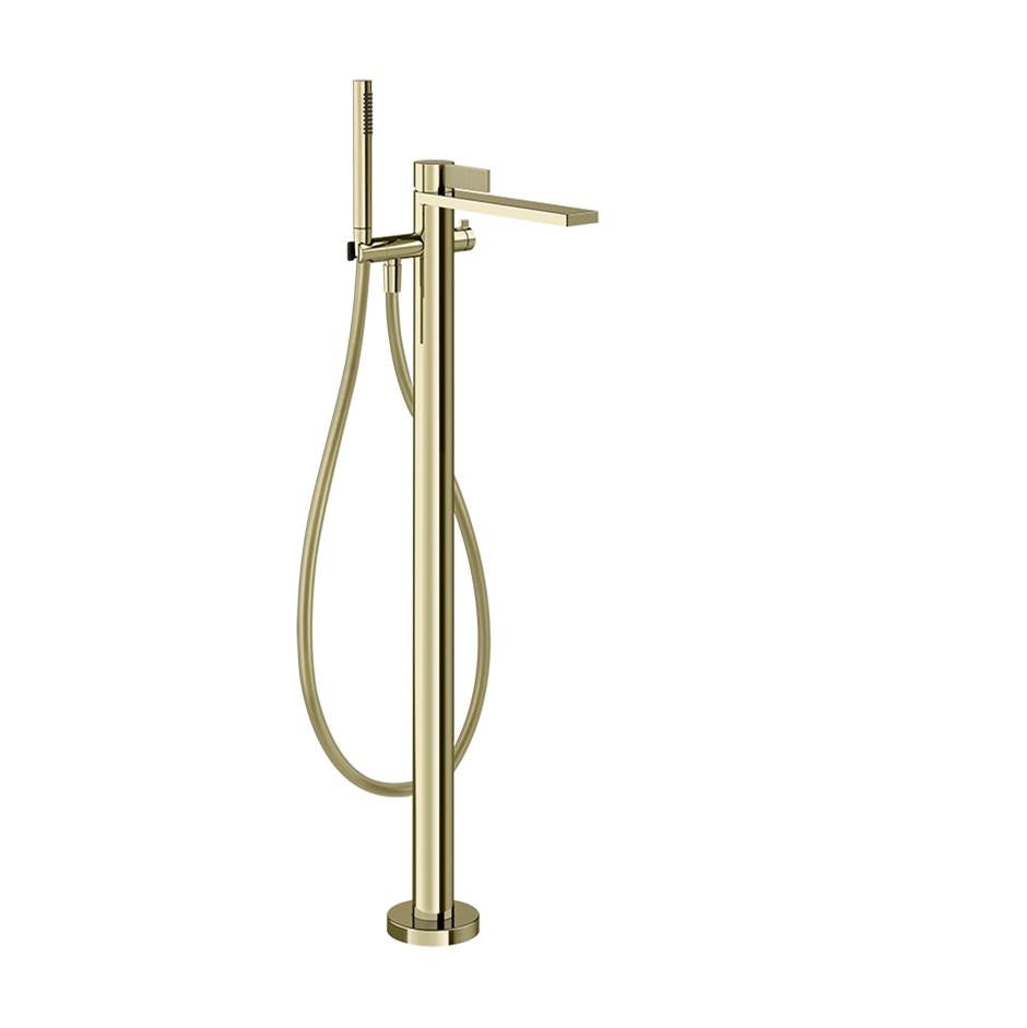 Gessi 73628 Inverso Trim Parts Only Floor-Mounted Tub Filler. Diamantato