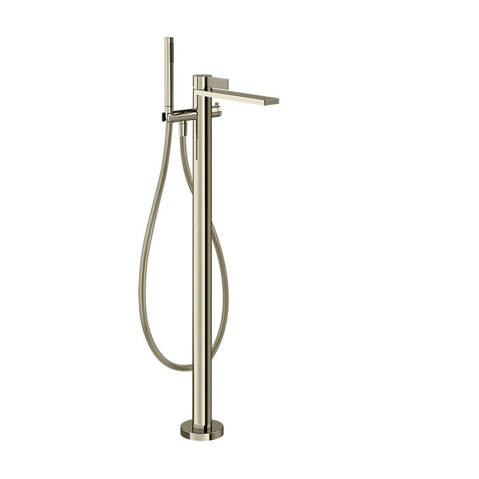 Gessi 73628 Inverso Trim Parts Only Floor-Mounted Tub Filler. Diamantato