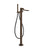 Gessi 73628 Inverso Trim Parts Only Floor-Mounted Tub Filler. Diamantato