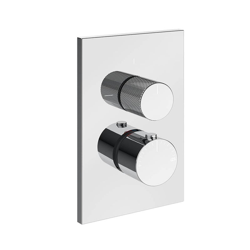 Gessi 73633 Inverso Trim Parts Only External Parts For Thermostatic With Single Volume Control. Diamantato