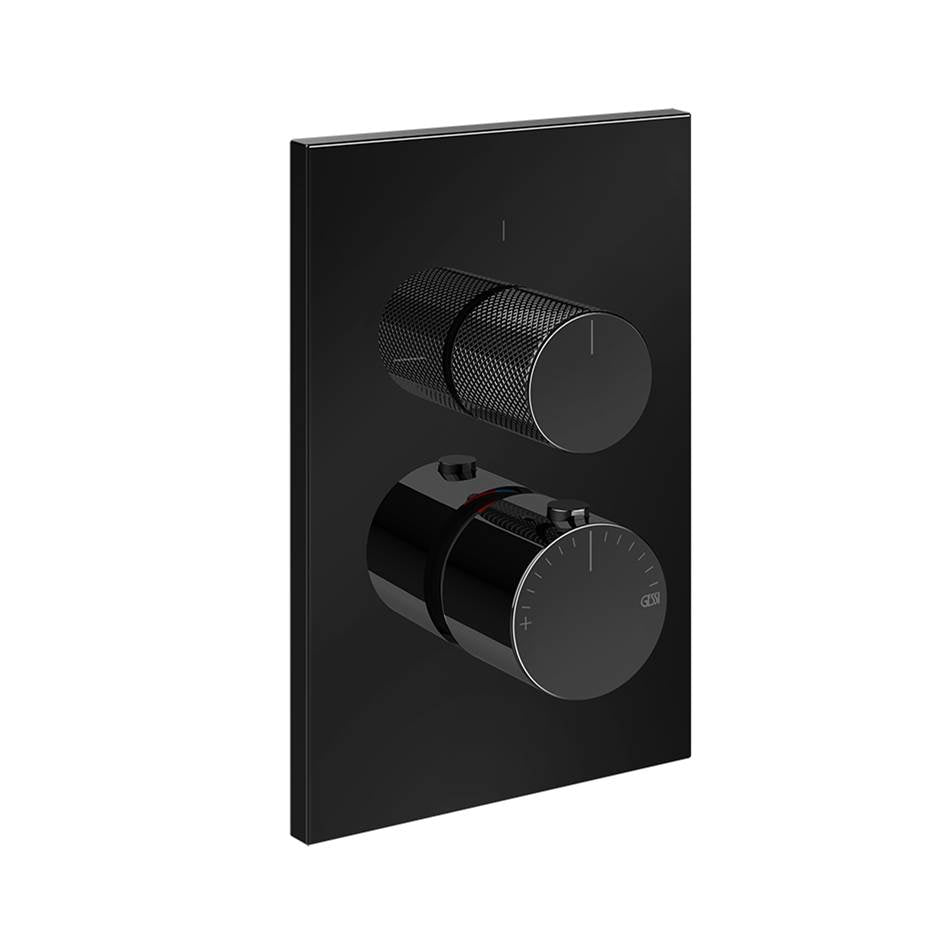 Gessi 73633 Inverso Trim Parts Only External Parts For Thermostatic With Single Volume Control. Diamantato
