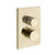 Gessi 73633 Inverso Trim Parts Only External Parts For Thermostatic With Single Volume Control. Diamantato