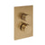 Gessi 73633 Inverso Trim Parts Only External Parts For Thermostatic With Single Volume Control. Diamantato