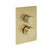 Gessi 73633 Inverso Trim Parts Only External Parts For Thermostatic With Single Volume Control. Diamantato