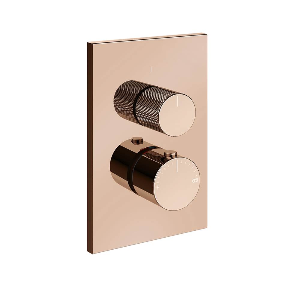 Gessi 73635 Inverso Trim Parts Only External Parts For Two Ways Diverter Thermostatic and Volume Control. Diamantato - Parent