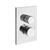 Gessi 73635 Inverso Trim Parts Only External Parts For Two Ways Diverter Thermostatic and Volume Control. Diamantato