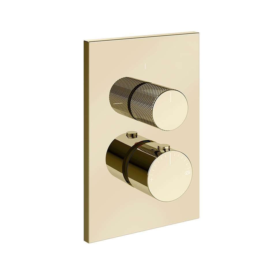 Gessi 73635 Inverso Trim Parts Only External Parts For Two Ways Diverter Thermostatic and Volume Control. Diamantato