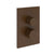 Gessi 73635 Inverso Trim Parts Only External Parts For Two Ways Diverter Thermostatic and Volume Control. Diamantato