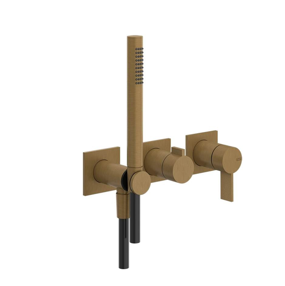 Gessi 73636 Inverso Trim Parts Only Wall-Mounted Bath Mixer Control. Diamantato