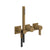 Gessi 73636 Inverso Trim Parts Only Wall-Mounted Bath Mixer Control. Diamantato