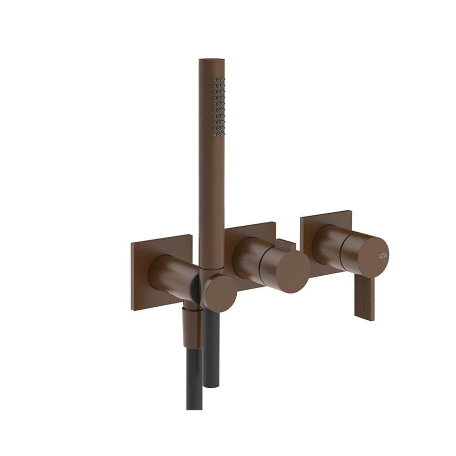 Gessi 73636 Inverso Trim Parts Only Wall-Mounted Bath Mixer Control. Diamantato