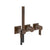 Gessi 73636 Inverso Trim Parts Only Wall-Mounted Bath Mixer Control. Diamantato