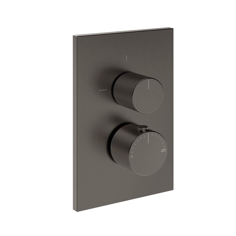 Gessi 73637 Inverso Trim Parts Only External Parts For Three Ways Diverter Thermostatic and Volume Control. Diamantato
