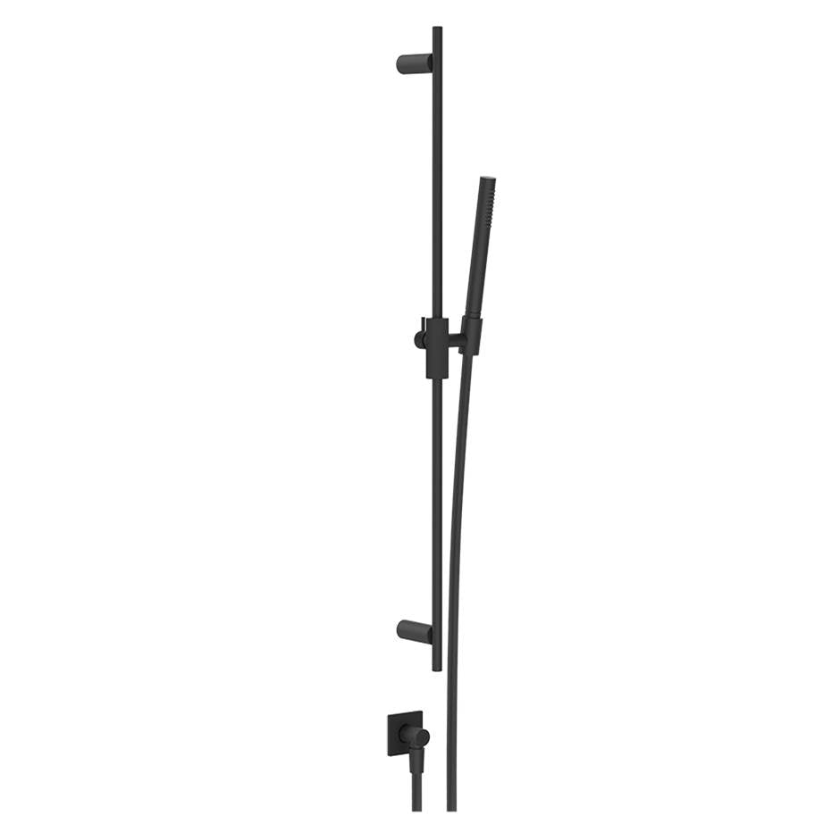 Gessi 73641 Inverso Handshower and Adjustable Sliding Rail Set. Diamantato