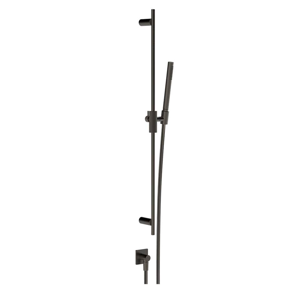 Gessi 73641 Inverso Handshower and Adjustable Sliding Rail Set. Diamantato