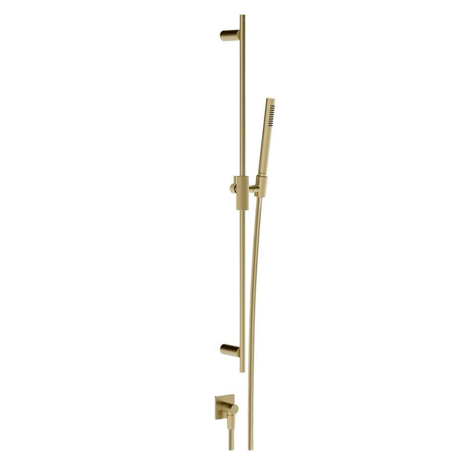 Gessi 73641 Inverso Handshower and Adjustable Sliding Rail Set. Diamantato