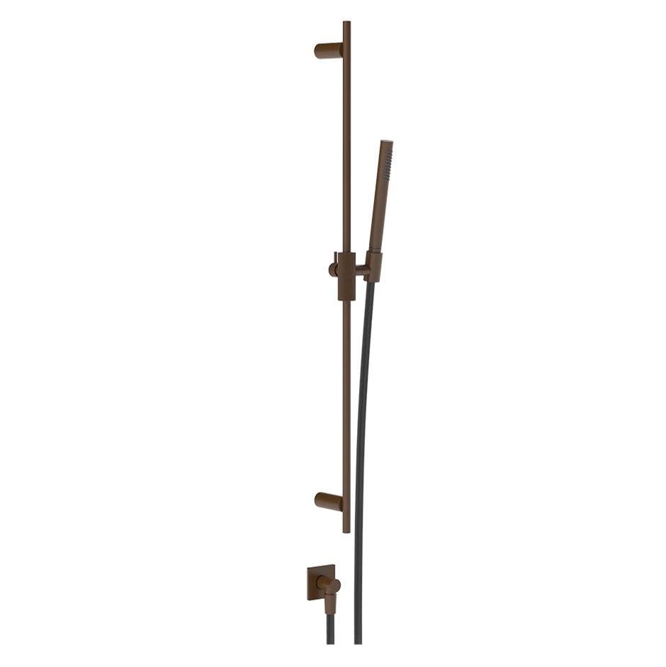 Gessi 73641 Inverso Handshower and Adjustable Sliding Rail Set. Diamantato