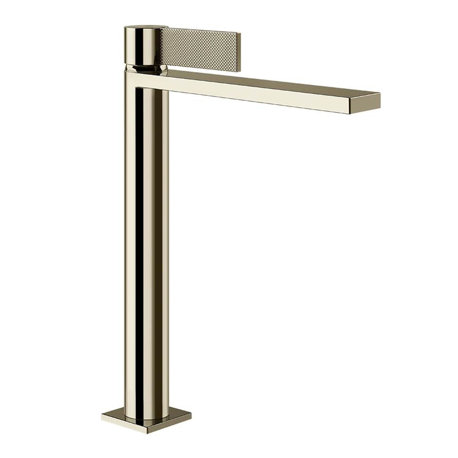 Gessi 73653 Inverso Tall Single Lever Washbasin With Stop & Go Assembly. Diamantato
