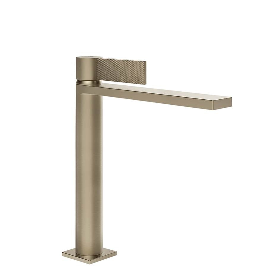Gessi 73655 Inverso Medium Single Lever Washbasin With Stop & Go Assembly. Diamantato