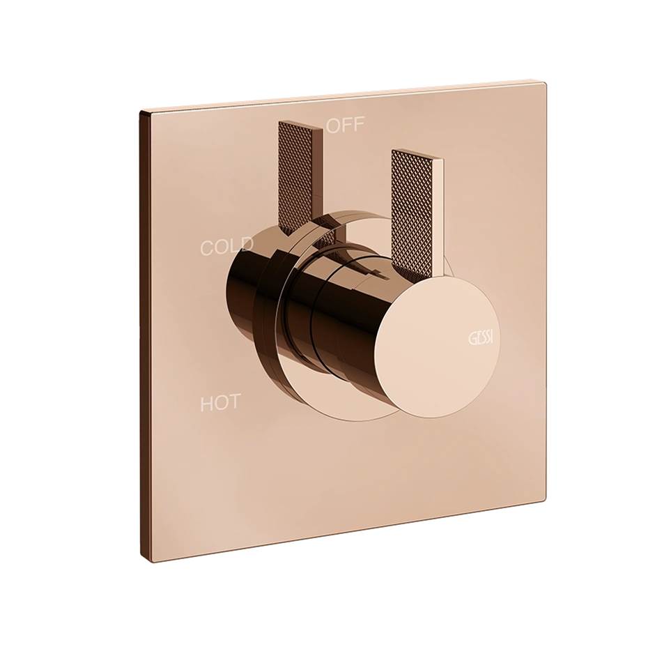Gessi 73672 Inverso Trim Parts Only External Parts For Single Exit Pressure Balance. Diamantato - Parent