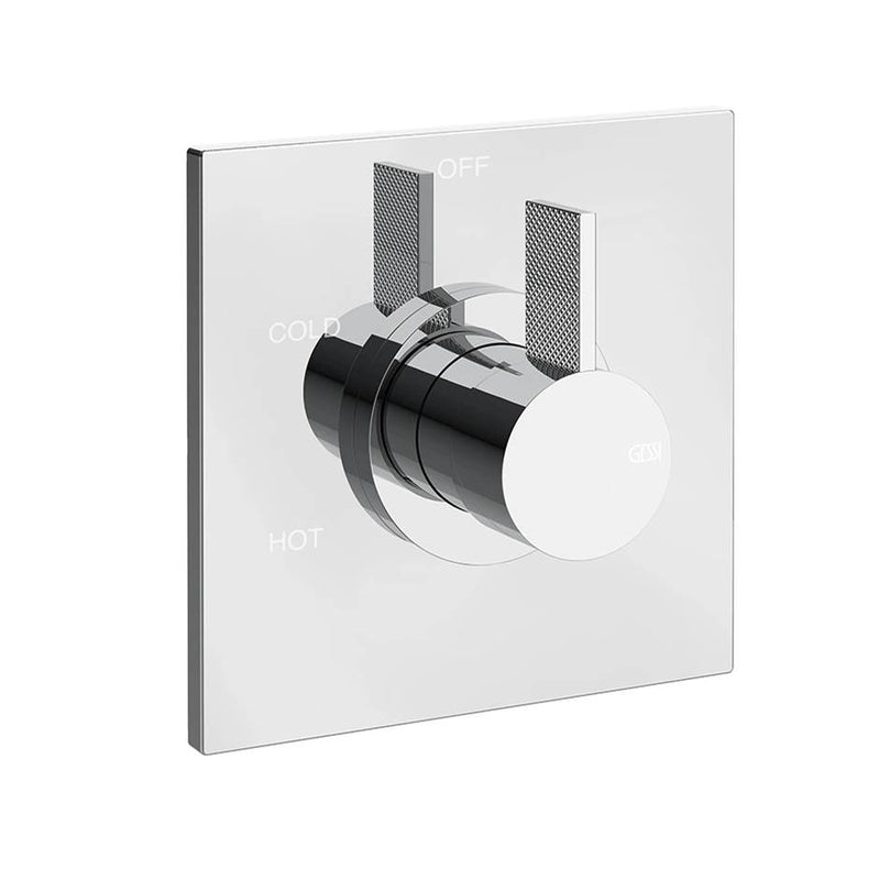 Gessi 73672 Inverso Trim Parts Only External Parts For Single Exit Pressure Balance. Diamantato