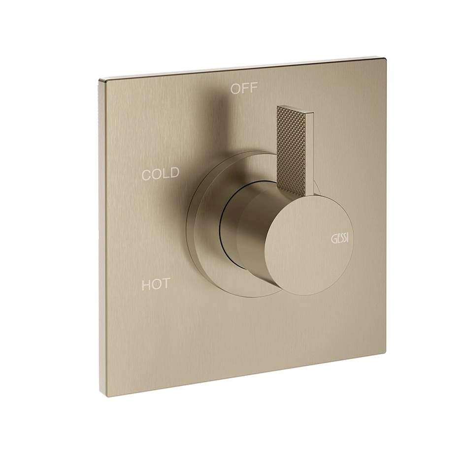 Gessi 73672 Inverso Trim Parts Only External Parts For Single Exit Pressure Balance. Diamantato