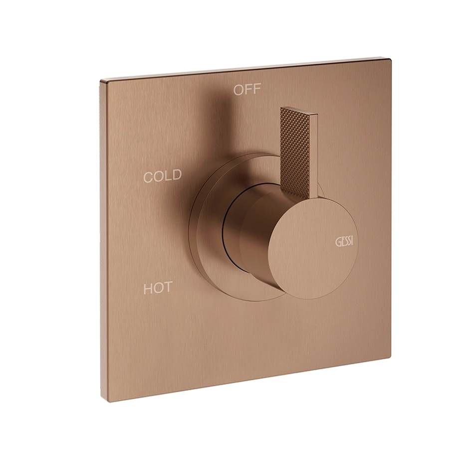 Gessi 73672 Inverso Trim Parts Only External Parts For Single Exit Pressure Balance. Diamantato