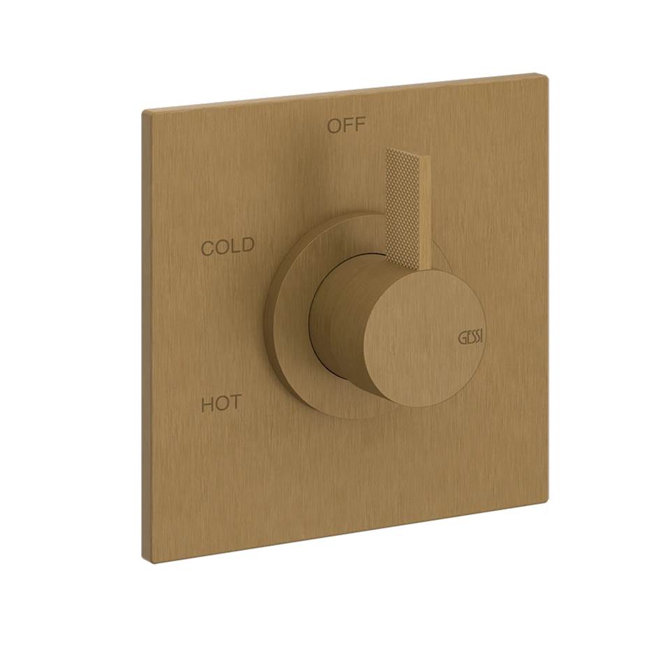 Gessi 73672 Inverso Trim Parts Only External Parts For Single Exit Pressure Balance. Diamantato