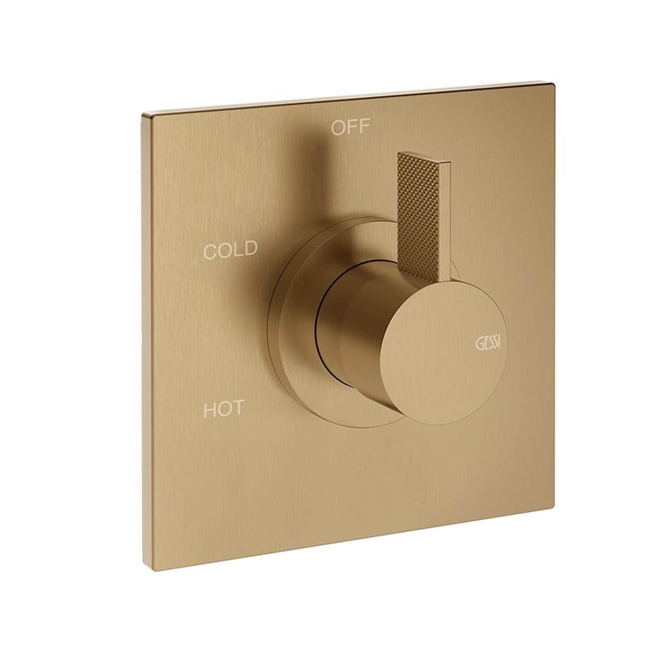 Gessi 73672 Inverso Trim Parts Only External Parts For Single Exit Pressure Balance. Diamantato