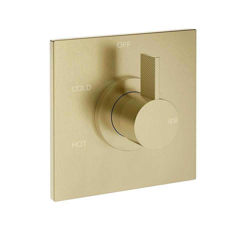 Gessi 73672 Inverso Trim Parts Only External Parts For Single Exit Pressure Balance. Diamantato