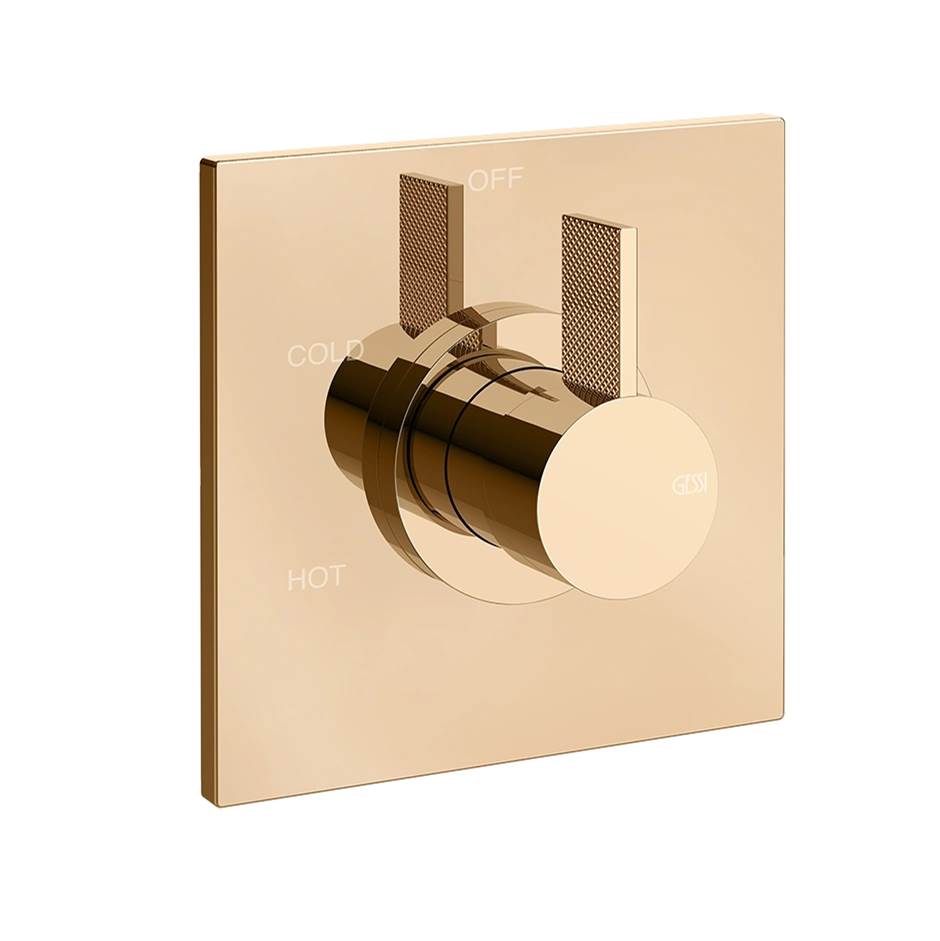 Gessi 73672 Inverso Trim Parts Only External Parts For Single Exit Pressure Balance. Diamantato