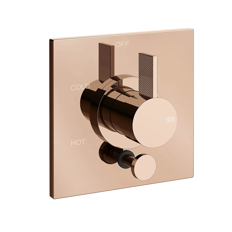 Gessi 73674 Inverso Trim Parts Only External Parts For Pressure Balance With 2 Ways Diverter. Diamantato - Parent