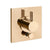 Gessi 73674 Inverso Trim Parts Only External Parts For Pressure Balance With 2 Ways Diverter. Diamantato
