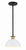 Crystorama GIG-813-BK-AG Gigi 1 Light Mini Pendant - Black and Aged Brass