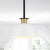 Crystorama GIG-813-BK-AG Gigi 1 Light Mini Pendant - Black and Aged Brass