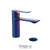 Tenzo GL11-P Glam Single Hole Lavatory Faucet Polished Blue With Drain - Parent