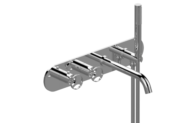 Graff GL7.690H-C19E0-T Harley Wall-Mounted M-Series Thermostatic System - Tub Spout and Handshower - Parent