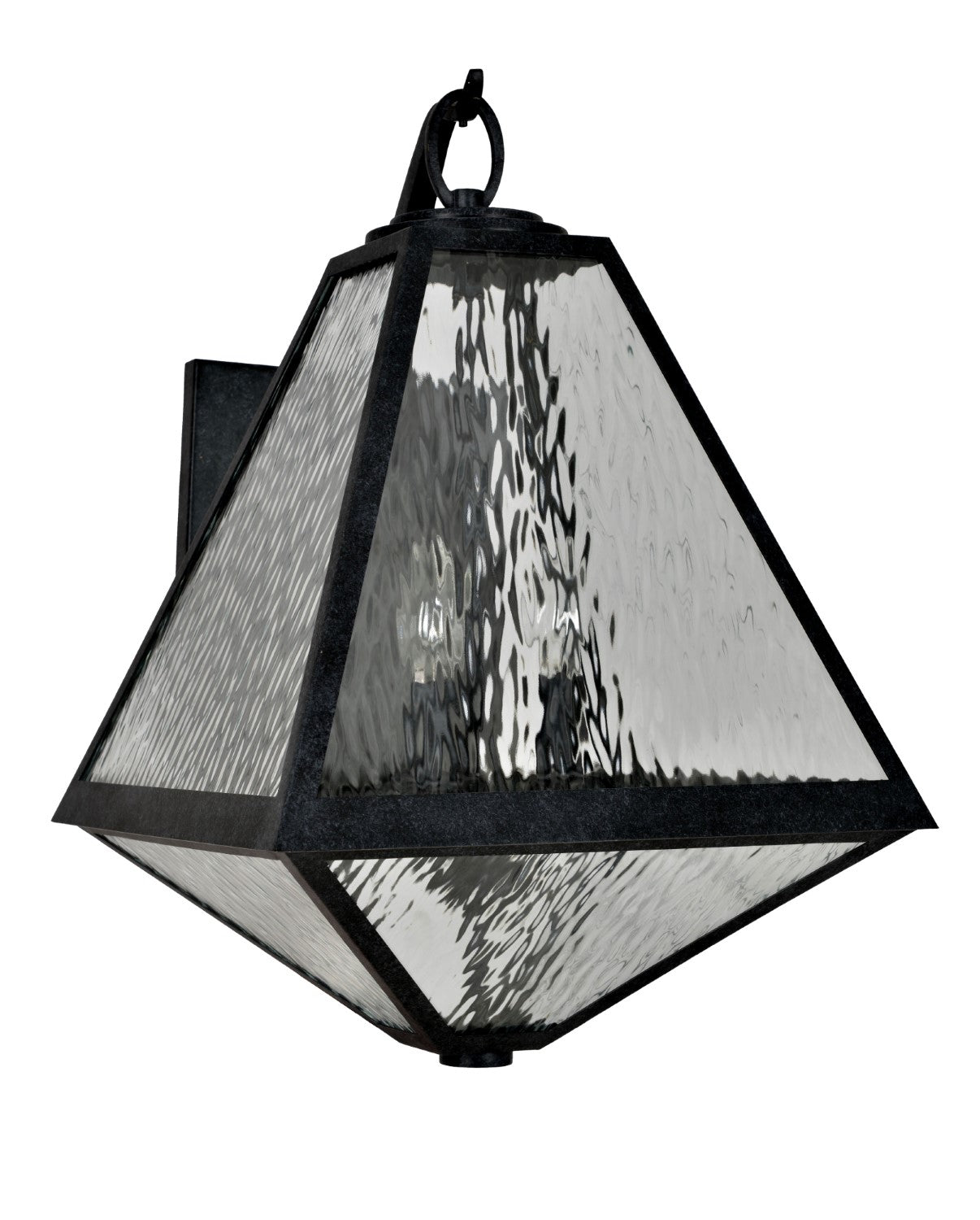 Crystorama GLA-9702-WT-BC Brian Patrick Flynn for Crystorama Glacier 3 Light Outdoor Wall Mount - Black Charcoal